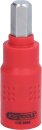 3/8" Isolierte Bit-Stecknuss Innensechskant, 10mm, 60mm lang