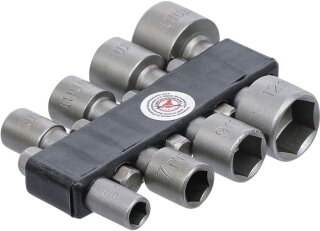 Steckschlüssel-Bit-Satz | Antrieb Außensechskant 6,3 mm (1/4") | SW 5 - 13 mm | 8-tlg.