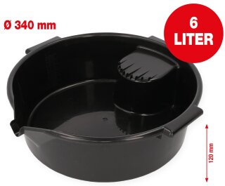 Auffangwanne 6 Liter, Ø 340 mm