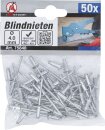 Blindnieten-Sortiment | &Oslash; 4,0 mm | 50-tlg.