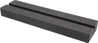 Gummiauflage 09 mit Nut für Hebebühnen, 373 x 100 x 35 mm