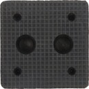 Gummiauflage 17 f&uuml;r Hebeb&uuml;hnen, 150 x 150 x 70 mm