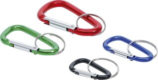 Schlüsselbund-Karabinerhaken-Satz | 4-tlg.