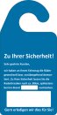 Spiegelanh&auml;nger "Radschrauben nachziehen" 100St&uuml;ck