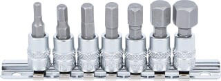 Bit-Einsatz-Satz | Antrieb Innenvierkant 6,3 mm (1/4") | Innensechskant 4 - 12 mm | 7-tlg.