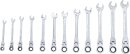 Ratschenring-Maulschl&uuml;ssel-Satz | flexible K&ouml;pfe | SW 8 - 19 mm | 12-tlg.