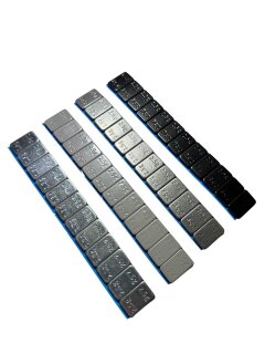 extra flache Klebegewichte 30g (12x12,5g) m. überstehendem Liner 100 Riegel