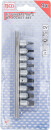 Bit-Einsatz-Satz | Antrieb Innenvierkant 6,3 mm (1/4") | TS-Profil (f&uuml;r Torx Plus) mit Bohrung TS10 - TS50 | 9-tlg.