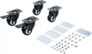 Lenkrollen-Satz | für Systemkoffer-Rollbrett | 4-tlg.