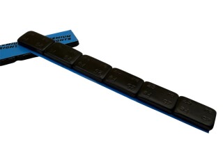SUV Klebegewicht - 150g Riegel (6x25g) schwarz m. überstehendem Liner 1 Riegel