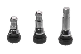 Chrom-Gummiventile mittel TR414 100 Stück