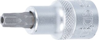 Bit-Einsatz | Antrieb Innenvierkant 12,5 mm (1/2") | T-Profil (für Torx) mit Bohrung T45