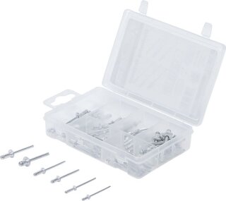 Blindnieten-Sortiment | Ø 2,4 - 4,8 mm | 70-tlg.