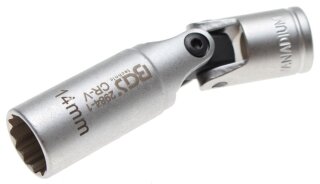 Glühkerzen-Gelenk-Einsatz Zwölfkant | Antrieb Innenvierkant 10 mm (3/8") | SW 14 mm