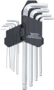 Winkelschl&uuml;ssel-Satz | Innensechskant / Innensechskant mit Kugelkopf 1,5 - 10 mm | 9-tlg.