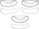 Schleifband-Satz | f&uuml;r Art. 8853 | 10 mm x 330 mm | K 60 - 80 - 120 | 12 tlg.