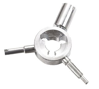 Gewindenachschneider für Reifenventile, Ventilgewinde-Nachschneider 4 in 1