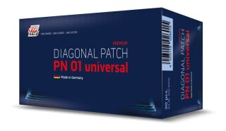 Diagonal Patch PN 01 universal (ersetzt UP10 Nagellochpflaster 5125100) im Karton zu 30St.