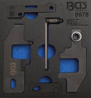 Werkstattwageneinlage 1/6: Motor-Einstellwerkzeug-Satz | für PSA, Toyota 1.0, 1.2 VTi