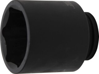 Kraft-Steckschlüssel-Einsatz Sechskant, tief | Antrieb Innenvierkant 25 mm (1") | SW 100 mm