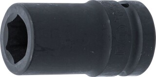 Kraft-Steckschlüssel-Einsatz Sechskant, tief | Antrieb Innenvierkant 25 mm (1") | SW 27 mm