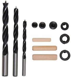 Holzdübel-Bohrer-Satz | 6 - 10 mm | 43-tlg.