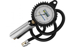 EURODAINU Handreifenfüllmesser Schrader od. Wonder od. TipTop + approved by Michelin 0,7-11bar 1,5m (Made in Italy / France)