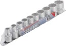 Steckschl&uuml;ssel-Einsatz-Satz, Zw&ouml;lfkant | Antrieb Innenvierkant 12,5 mm (1/2") | Zollgr&ouml;&szlig;en | 10-tlg.