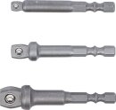 Bohrmaschinen-Kippadapter-Satz | Antrieb Au&szlig;ensechskant 6,3 mm (1/4") | 3-tlg.